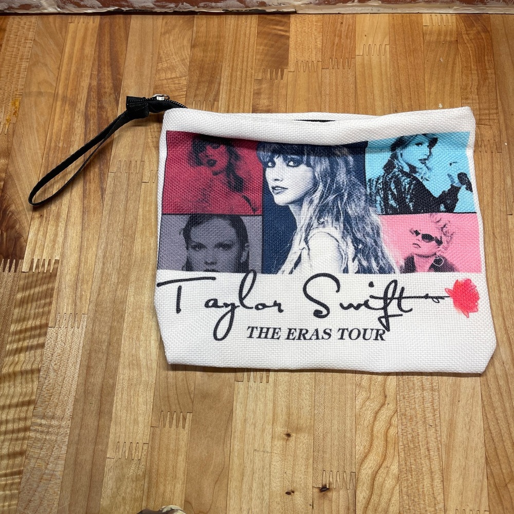 Taylor‎ Swift The Eras Tour Cosmetic Bag Pouch Wristlet Multi Image Collage